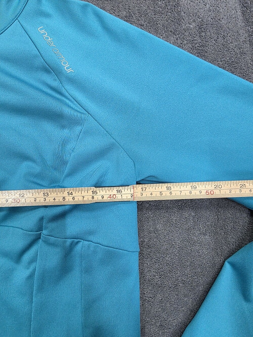 Under Armour All Season Gear Semi-Fitted Turquoise Full Zip Jacket Womens Size M - Picture 6 of 11